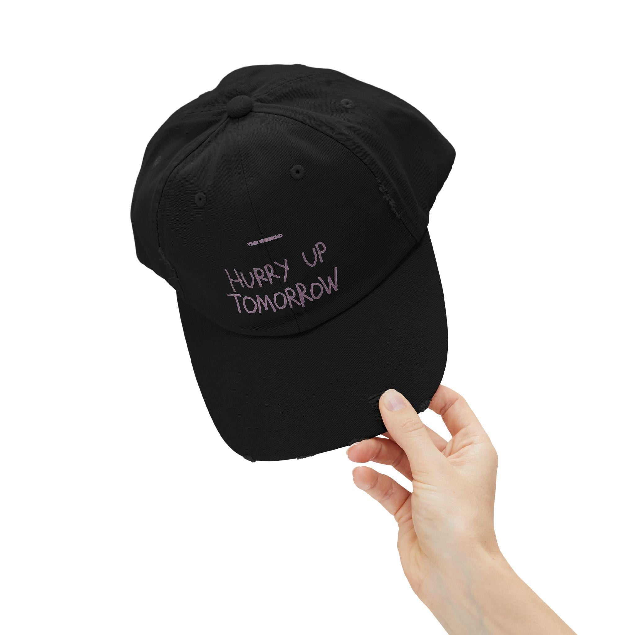 Hurry Up Tomorrow Distressed Hat