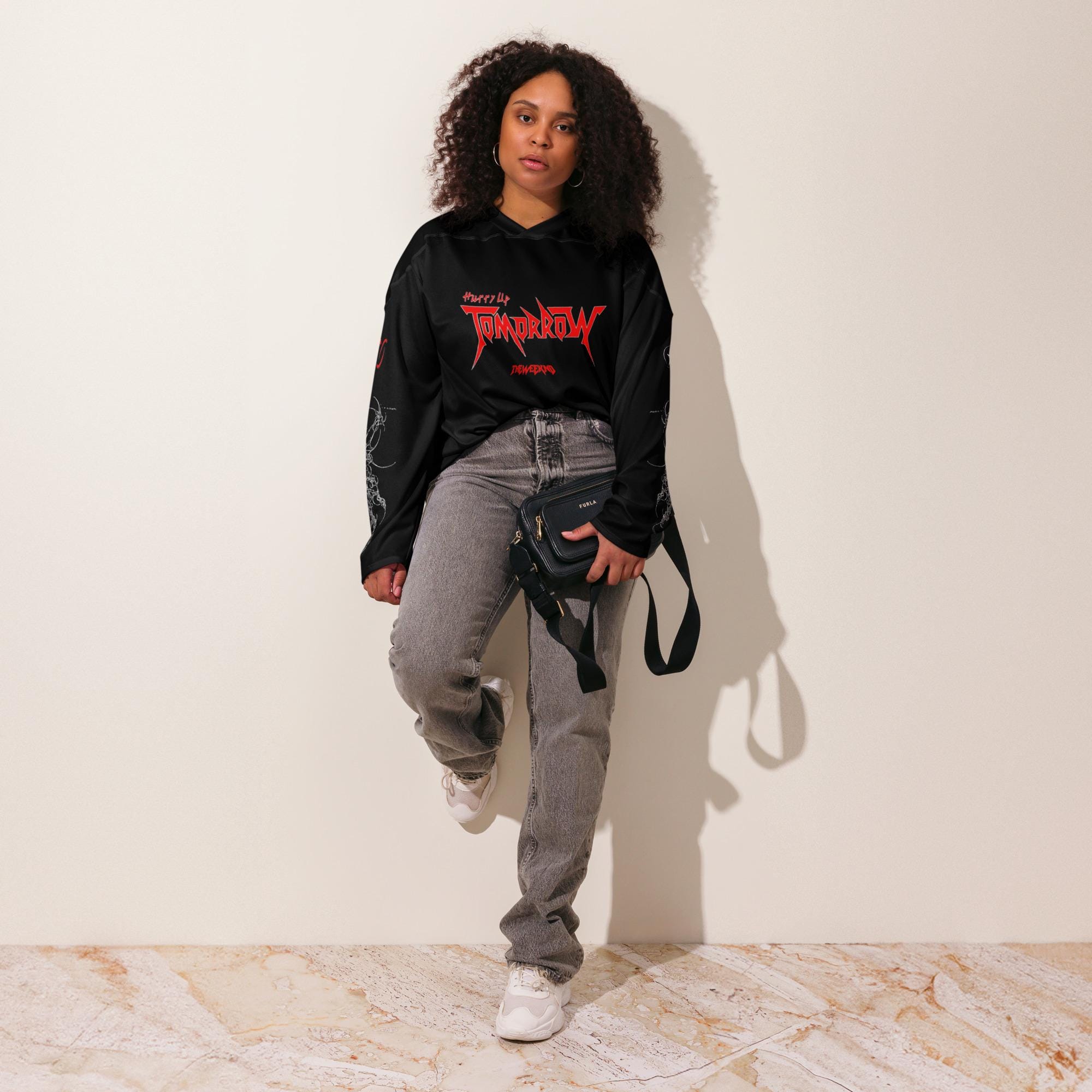 Hurry Up Tomorrow Long Sleeve Hockey Jersey