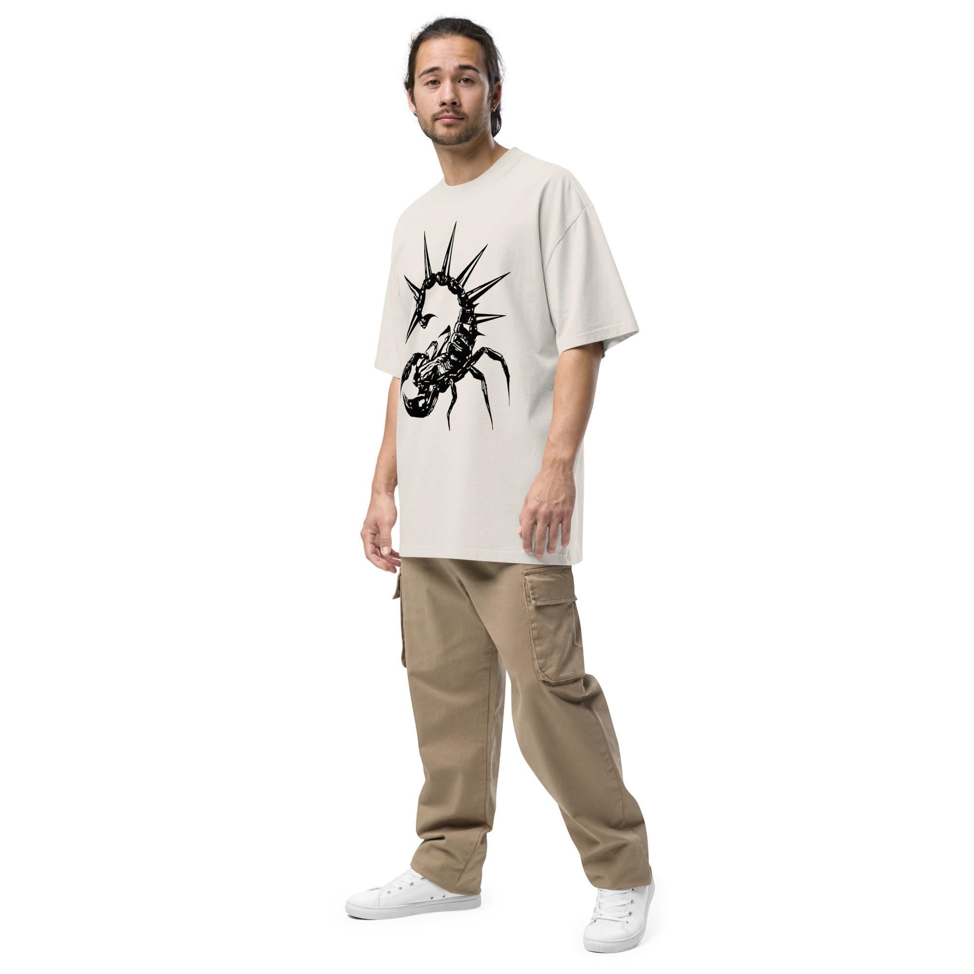 Spiked Scorpion Oversized VintageT-Shirt