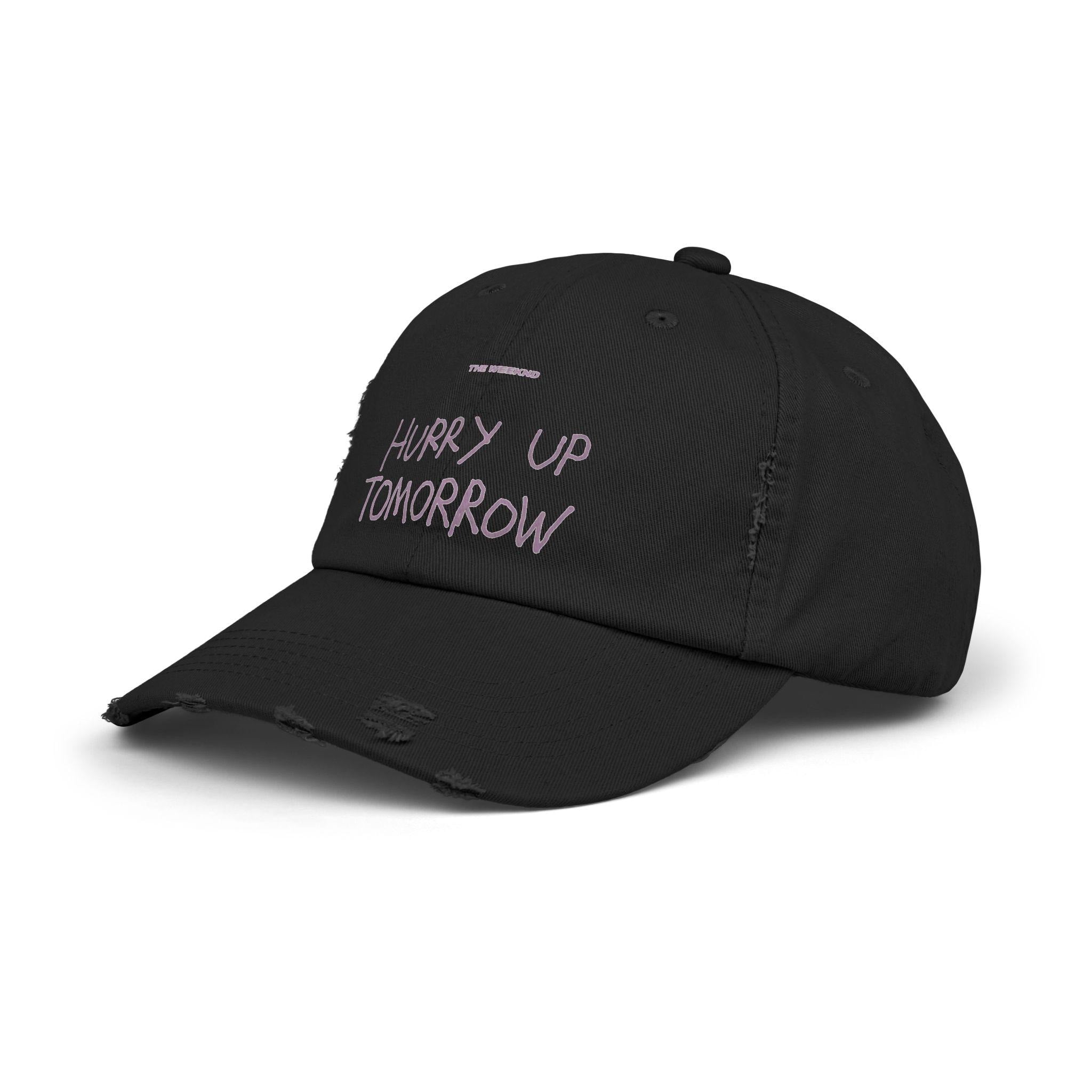 Hurry Up Tomorrow Distressed Hat
