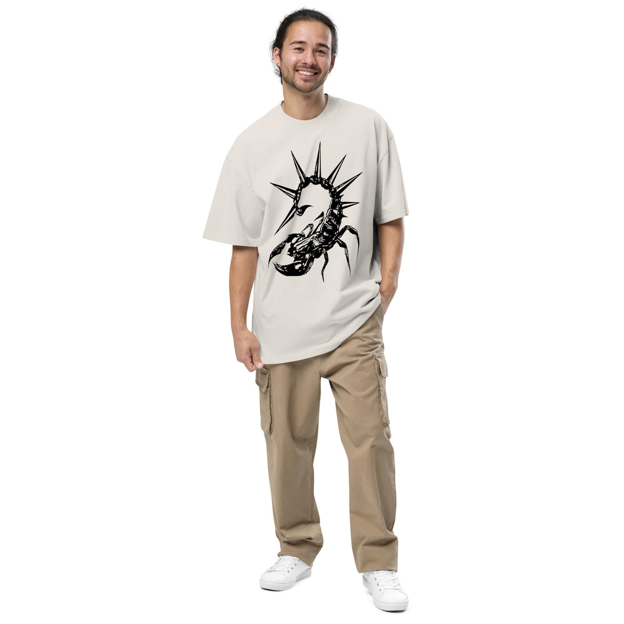 Spiked Scorpion Oversized VintageT-Shirt