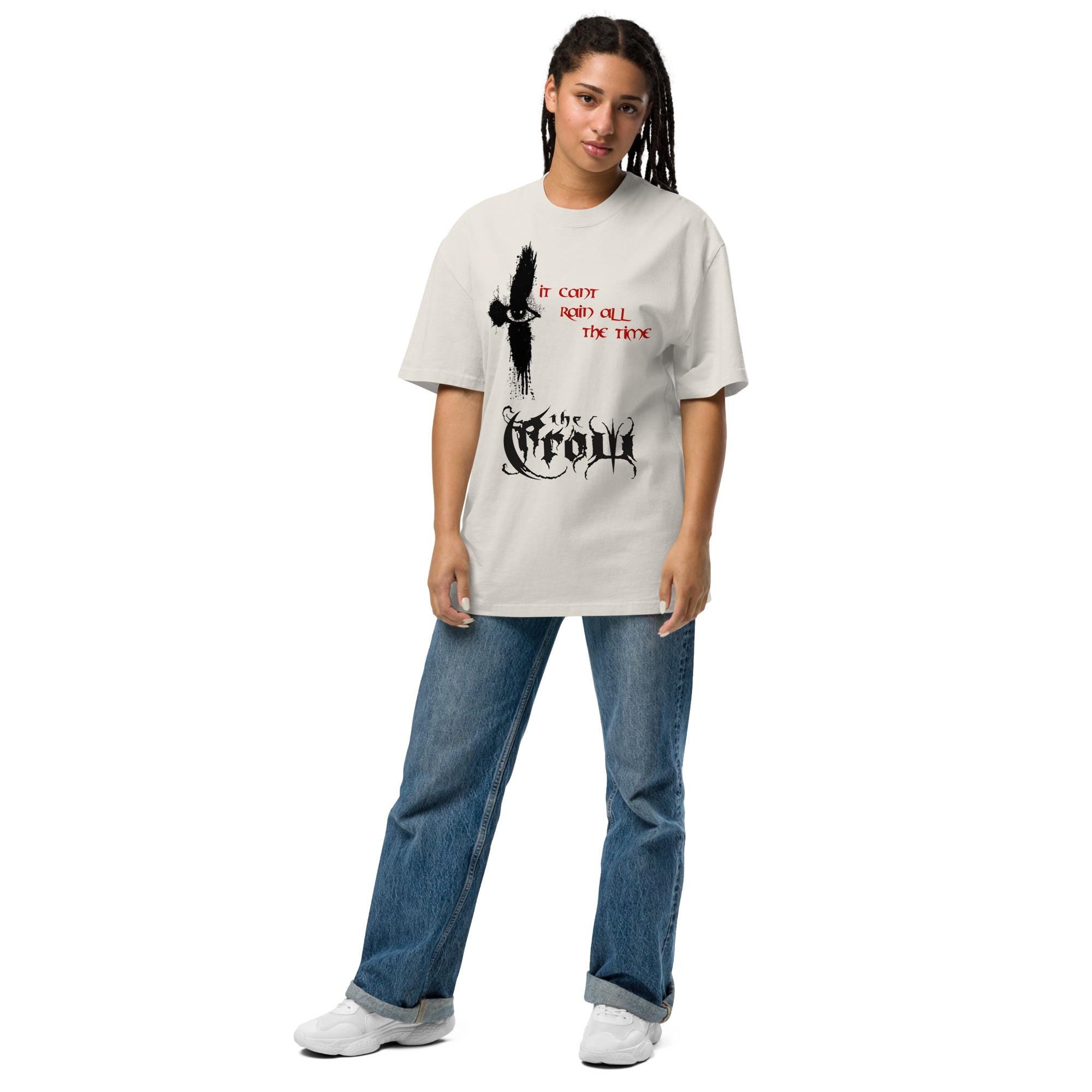 The Crow Oversized Faded Tee