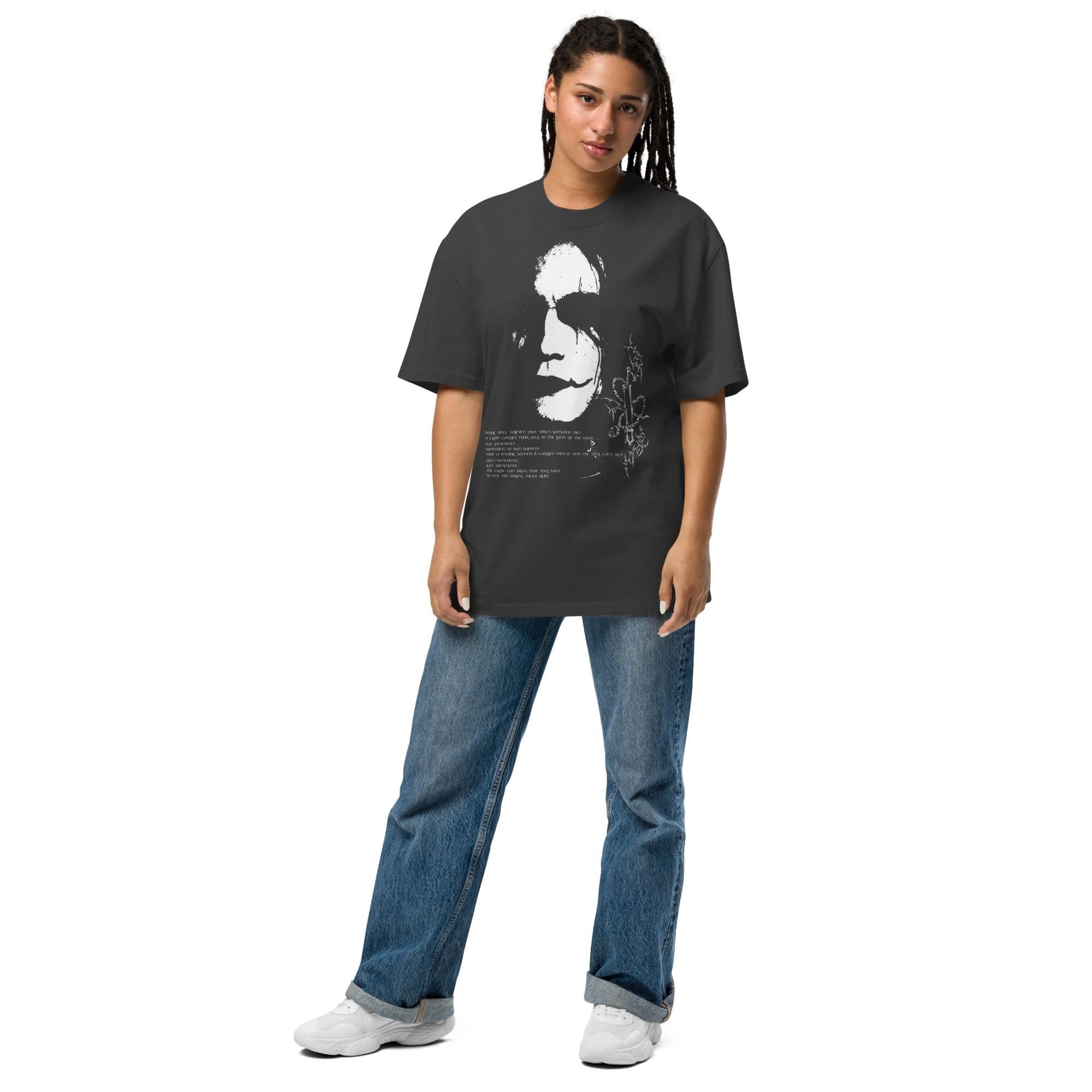 The Crow Oversized Gothic Tee