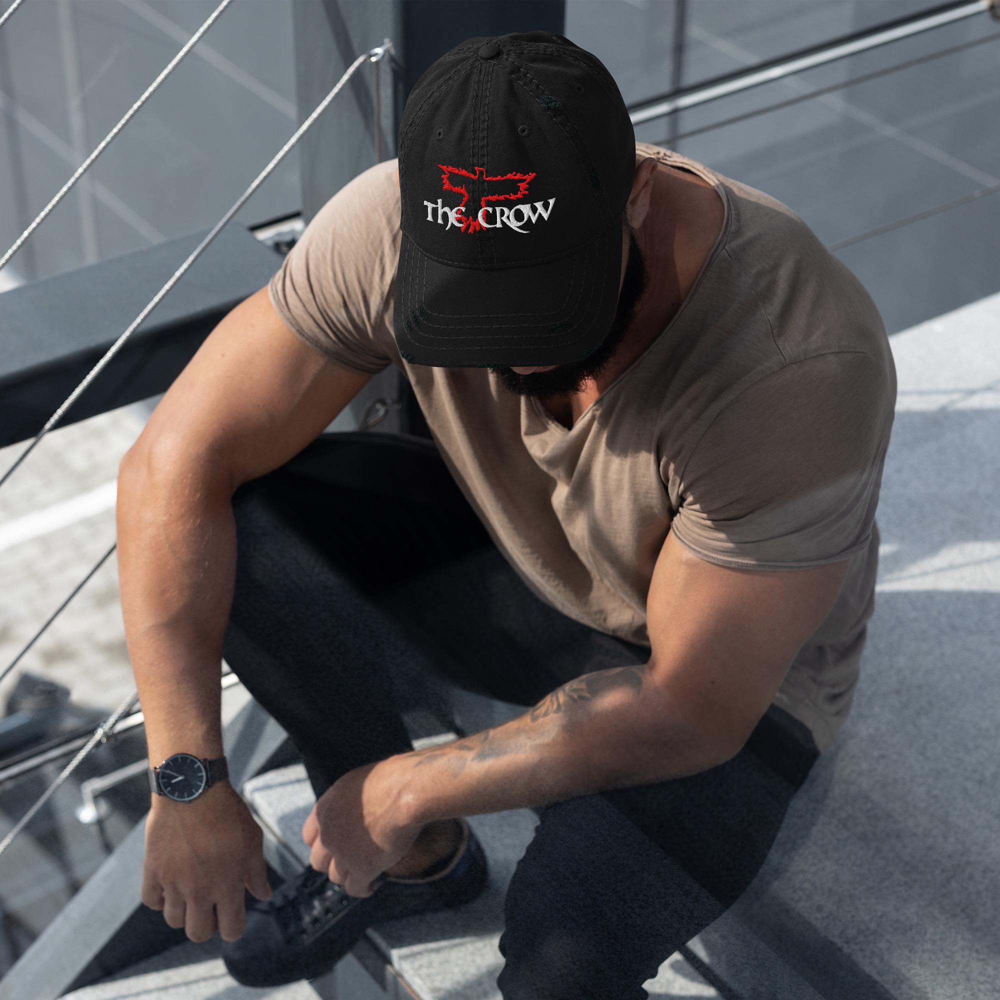 The Crow Raven Distressed Hat