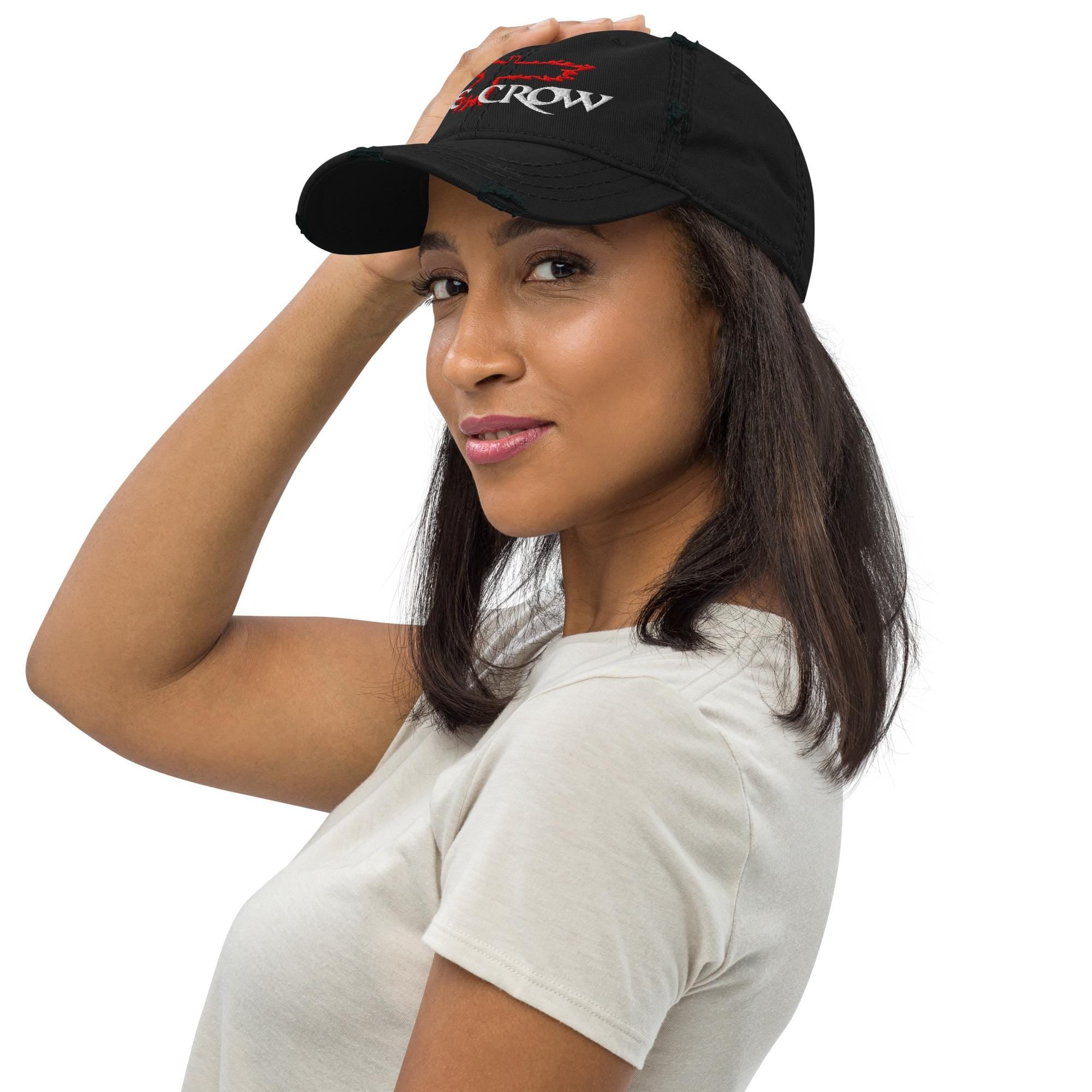 The Crow Raven Distressed Hat