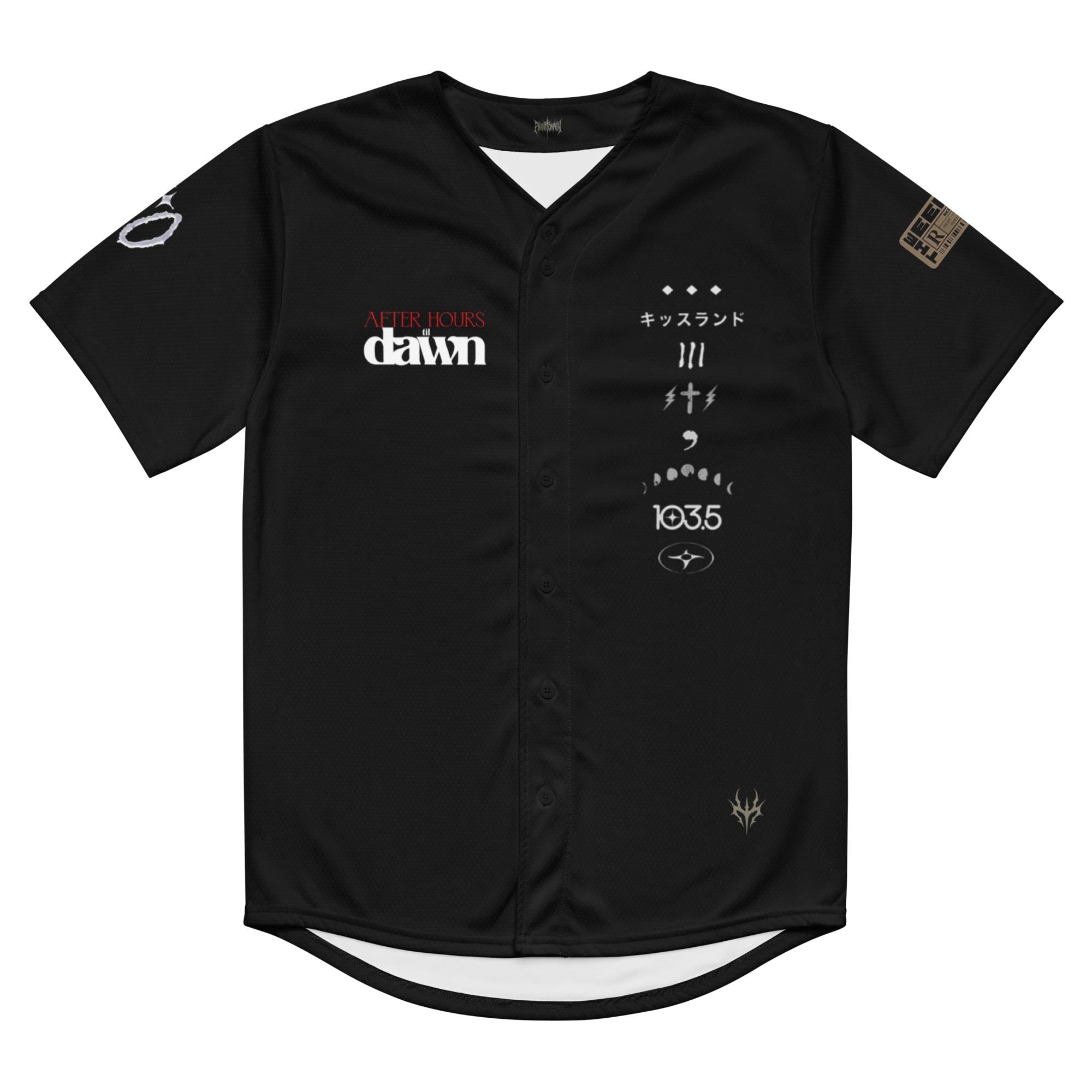 After Hours Til Dawn Tour Baseball Jersey